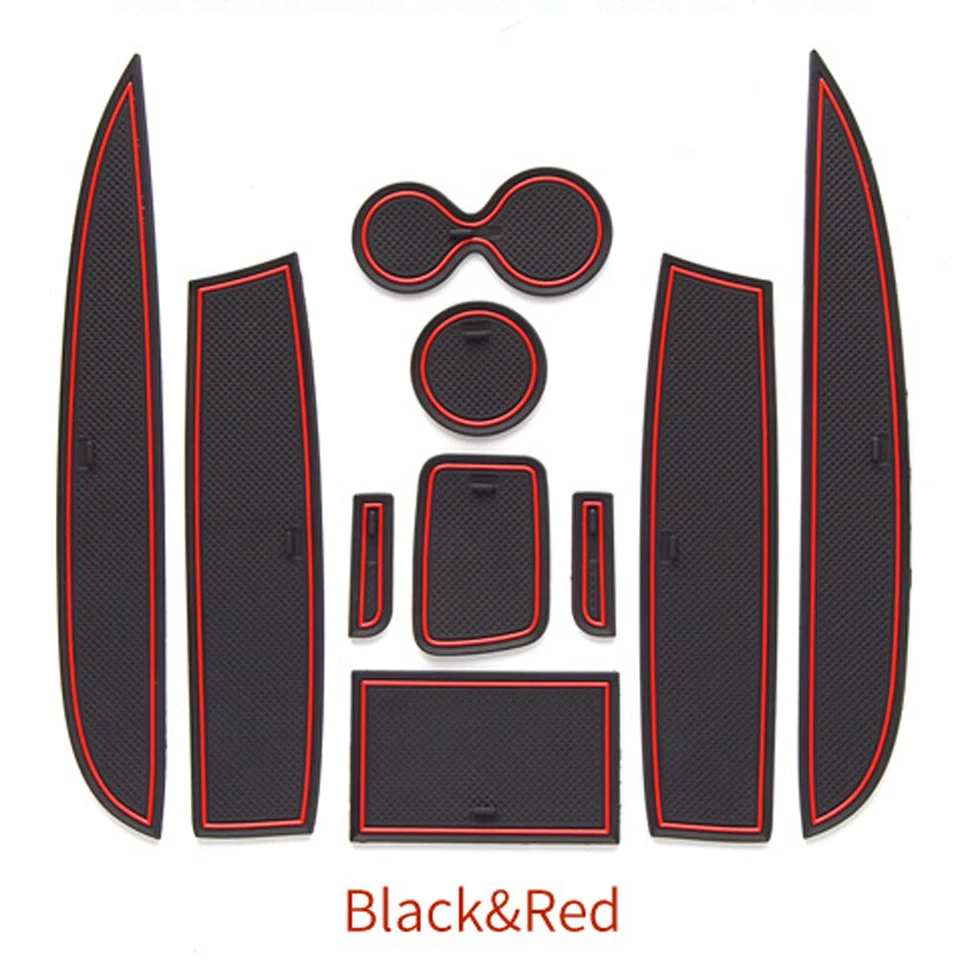 Rubber Gate Slot Cup Holder Mat for Renault Clio 4 Door Groove Non-slip Pad - Imagem 1 de 1