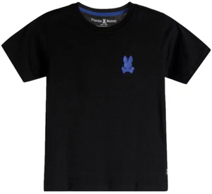 PSYCHO BUNNY KIDS T SHIRT B0U735D200 BLK - Picture 1 of 2