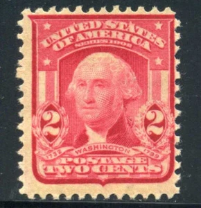 US #319 2c Washington Shield Carmine Type II 1908 Isssue MNH cv $150 4J20 13 - Imagen 1 de 4