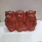 Vintage Three Monkeys, See, Speak, Hear No Evil. Molded