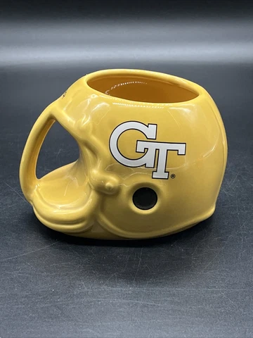 VINTAGE 1986 Georgia Tech Yellow Jackets Ceramic Football Coffee Mug GT NCAA EUC Cover
