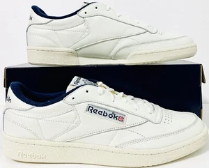 Reebok Men’s Club C 85 Vintage Shoes Size (13) Chalk/Navy 100007796 NIB - Imagen 1 de 5