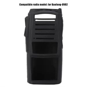 Soft Silicone Two Way Radio Holster Case Prot-ection For UV82 Walkie FY - Zdjęcie 1 z 15