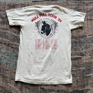 Tyler Childers 2024 The Mule Pull Tour White Red Concert Tee Shirt Sz Small - Picture 1 of 5