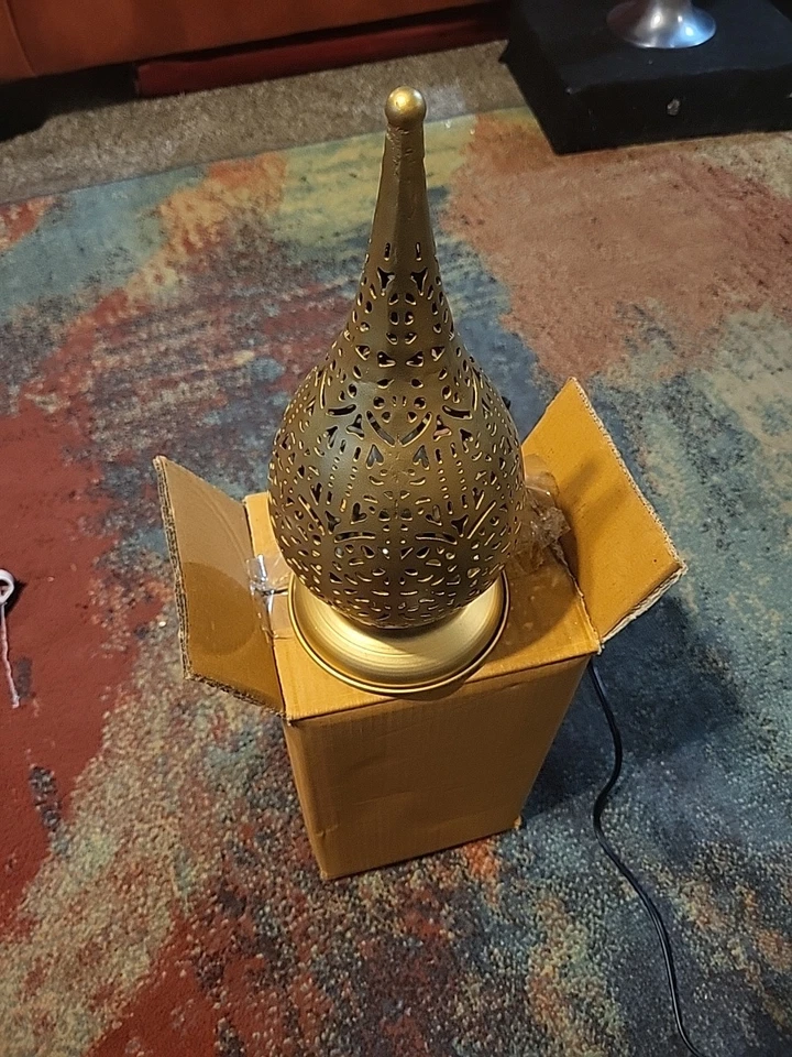 Lámpara de mesa de mosaico de vitral turco marroquí hecha a mano para decoración del hogar colgante Foto 1 de 1