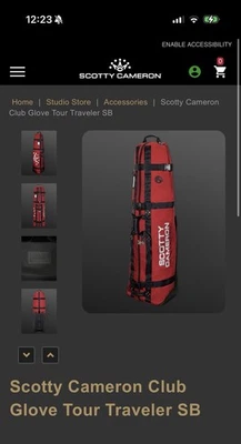 2025 Scotty Cameron Vacaciones Navidad Drop-Club Guante Bolsa de Viaje!! Foto 1 de 2