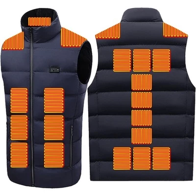 男士和女士轻便加热背心 - 多区域加热(9-23 区) — 第 1/4 张图片