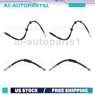 Manguera hidráulica de freno trasero delantero 4 piezas para BMW 528i 2011 2012 2013 2014 2015 2016 Foto 1 de 4