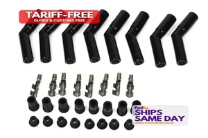Pertronix Ignition 8563HT-8, Set of 8 Black Ceramic Ceramic Spark Plug Boot Kit - Picture 1 of 9
