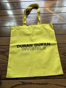 Duran Duran INVISIBLE yellow Tote Bag - New Rare - Picture 1 of 2