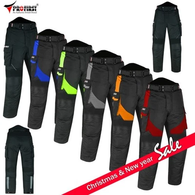 Motorcycle Motorbike Cordura Textile Trousers Biker Pants Waterproof CE Armours - Image 1 of 3