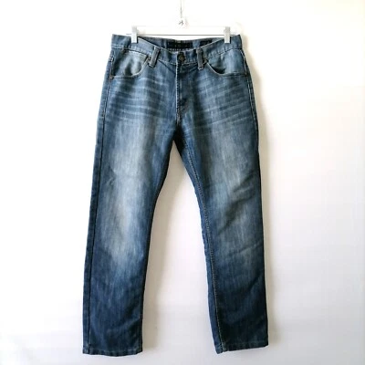 Мужские прямые джинсы из бумажной джинсовой ткани и ткани со средней посадкой 32x30 Mea.31x28 - Изображение 1 из 4