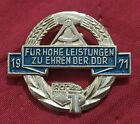 Decoration medal ddr 1971 für Hohe leistungen zu ehren der ddr metal 3,5 cm