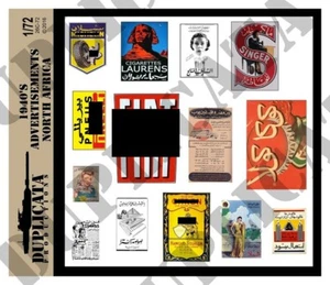 Duplicata Productions 1/72 WWII North African Advertisements - Bild 1 von 1