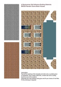 ID Backscenes BM306 Aleatorio Piedra Bloque Casas Kit de Construcción Calibre 00 1er - Imagen 1 de 1