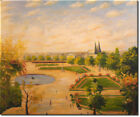 Tuileries Garten im Frhling - Ein handgemaltes lbild nach Pissarro in 64x55cm