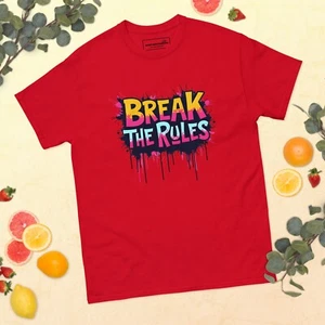 "Break The Rules" Classic Tee - Multiple Colors/Sizes - Bild 1 von 12