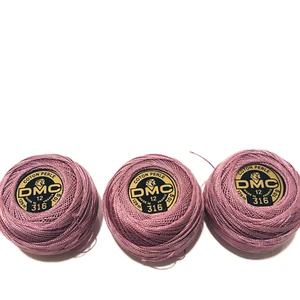 DMC Coton Perle Thread Size 12 Color 316 Cotton France Needlepoint Lot of 3 NEW - Picture 1 of 6