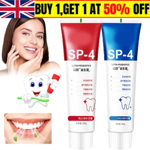 SP-4 Probiotic Teeth Whitening Toothpaste Dental Plaque Stain Removal Toothpaste - Picture 1 of 18