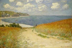 Path Through the Corn at Pourville Claude Monet Print Poster 24x36 - Picture 1 of 1