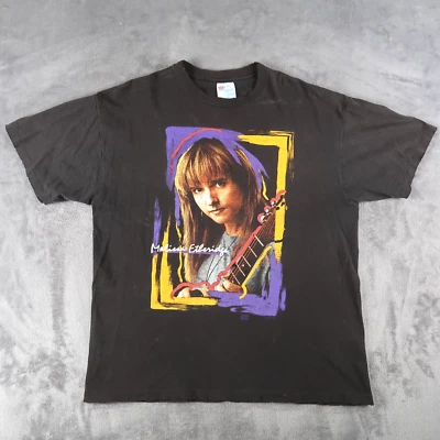 Винтажная черная футболка 1993 Melissa Etheridge Yes I Am тур по США одинарный шов размер XL - Изображение 1 из 4