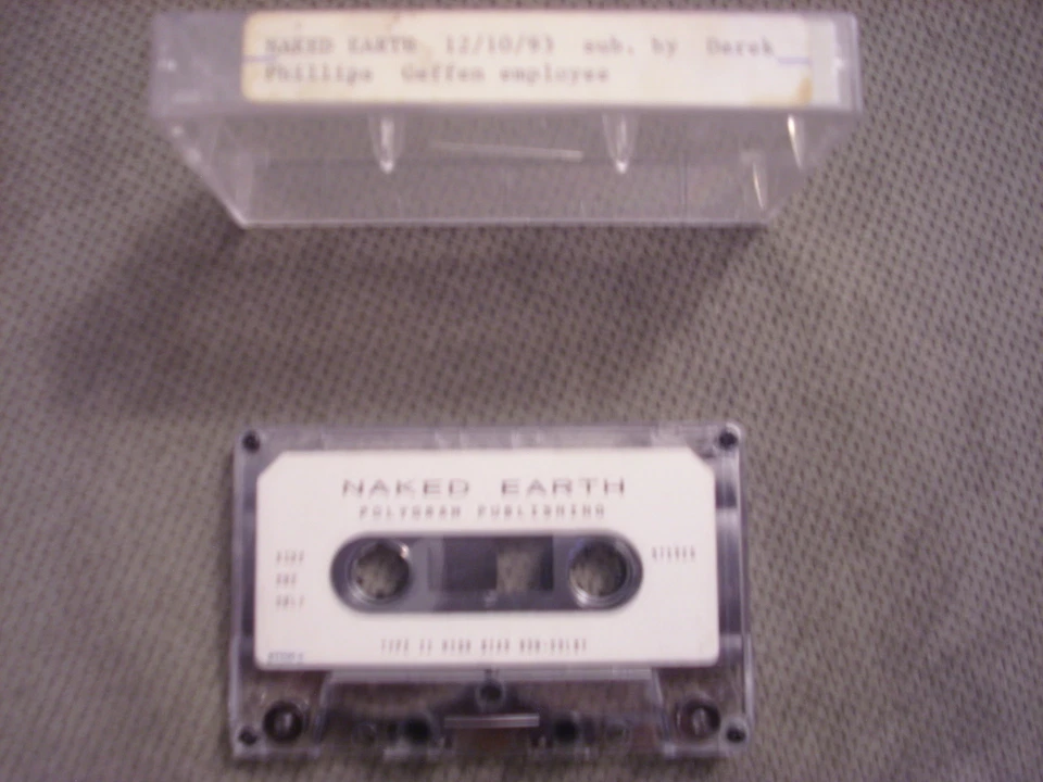 VERY RARE Naked Earth DEMO CASSETTE TAPE '93 rock UNRELEASED Polygram Publishing - Image 1 of 1