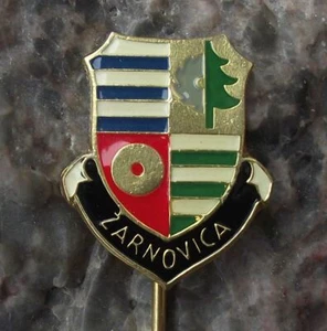 Antique Zarnovica Slovakia Heraldic Crest Coat of Arms Souvenier Pin Badge - Picture 1 of 2
