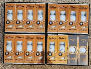 Lot Of Custom Golfballs (Titleist-42golfballs) and (Callaway-6golfballs) - Picture 1 of 2