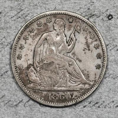 1860-P Seated Liberty Half Dollar VF #11FCA - Image 1 of 2