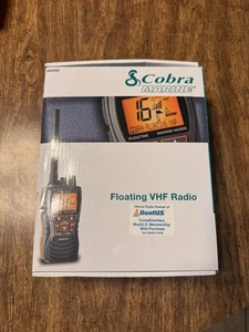 Cobra MR HH350 FLT 6 Watt Floating VHF Radio Grey Waterproof Handheld VHF Radio - Afbeelding 1 van 2