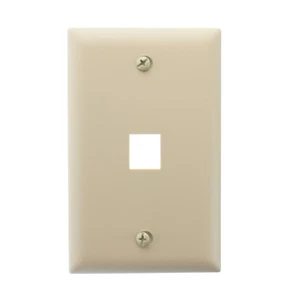 AMP TYCO TE 1-1479443-1 PLACA FRONTAL MODULAR ETHERNET, 1 PUERTO, MARFIL - Imagen 1 de 3