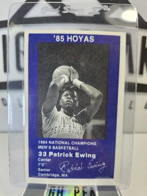 Tarjeta de novato Patrick Ewing 1985 Georgetown Hoyas Basketball Police #4 radiocontrol  Foto 1 de 3