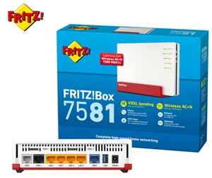 AVM FRITZ!Box 7581 WLAN AC1750, als Mesh Repeater, Access Point mit 4x Gbit LAN - Afbeelding 1 van 1