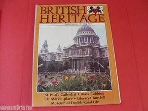 British Heritage Magazine Oct Nov 1983 St Paul's Cathedral Brass Rubbings - Bild 1 von 1