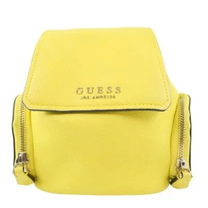 Guess Backpack Daypack yellow leather unisex - Picture 1 of 12