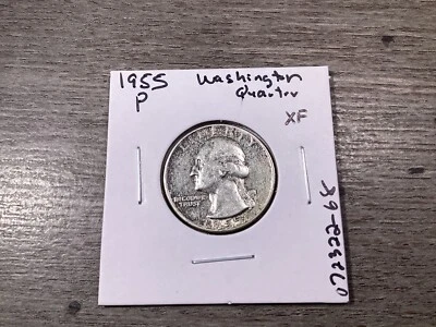 1955 Washington Silver Quarter in Extra Fine Condition 072322 68i - Image 1 of 4