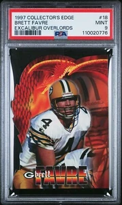 Brett Favre - 1997 Collector's Edge Excalibur Overlords #18 LOW POP - PSA 9 - Picture 1 of 2