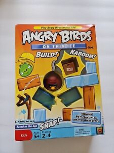 ANGRY BIRDS On Thin Ice GAME Mattel 2011 All Pieces & Instructions-Complete
