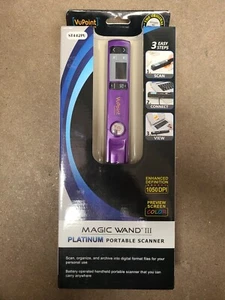 VuPoint Magic Wand III 3 Platinum Portable Scanner PDS-ST442PU New - Picture 1 of 4