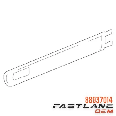 2002-2004 Chevrolet Trailblazer moldura lateral esquerda novo fabricante de equipamento original 88937014 - Imagem 1 de 4