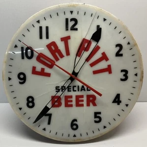 FORT PITT SPECIAL BEER CLOCK Ohio Advertising Display Company - NEEDS REPAIR - Picture 1 of 14