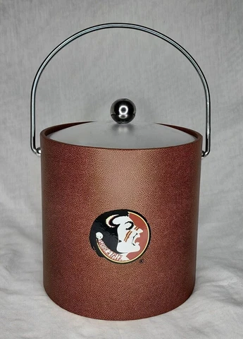 FSU Florida State Seminoles Football texture Bucket pre owned 8 in tall Cover