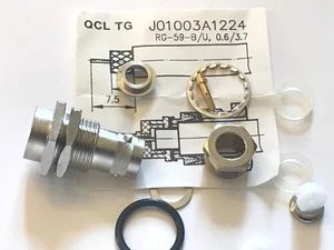 75 OHM BNC SCHOTT BUCHSE TELEGARTNER J01003A1224 ad1s20 - Bild 1 von 3
