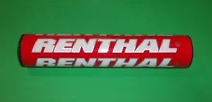 RENTHAL 10 INCH WHITE & RED 7/8 INCH HANDLEBAR PAD - Picture 1 of 1
