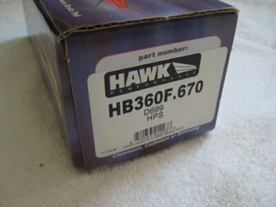 Hawk Performance HB360F.670 Disc Brake Pads - Front chevrolet pontiac oldsmobile - Изображение 1 из 4