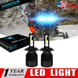 For Ski Doo REV XP XS XR 03-2018 H4 8000K COB Hi/Lo LED Headlight Headlamp - Picture 1 of 12