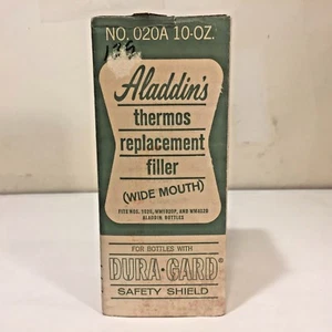 Vtg NOS Aladdin Thermos Bottle Replacement Filler No. 020A 10 oz. Wide Mouth - Picture 1 of 12