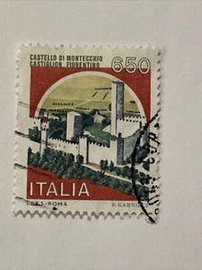 Italy 650 Lire Castello Di Montecchio Stamp - Picture 1 of 1