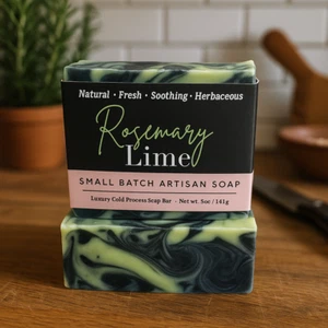 Rosemary Lime Soap - Picture 1 of 19