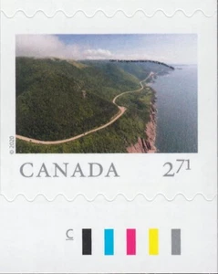 FAR AND WIDE = CABOT TRAIL, NS = 2.71 BK stamp w Colour ID MNH Canada 2020 #3228 - Picture 1 of 2